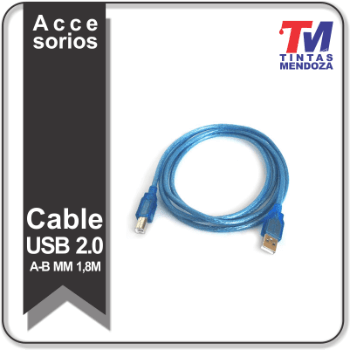 CABLE USB 2.0 PARA IMPRESORA A-B 1,8M