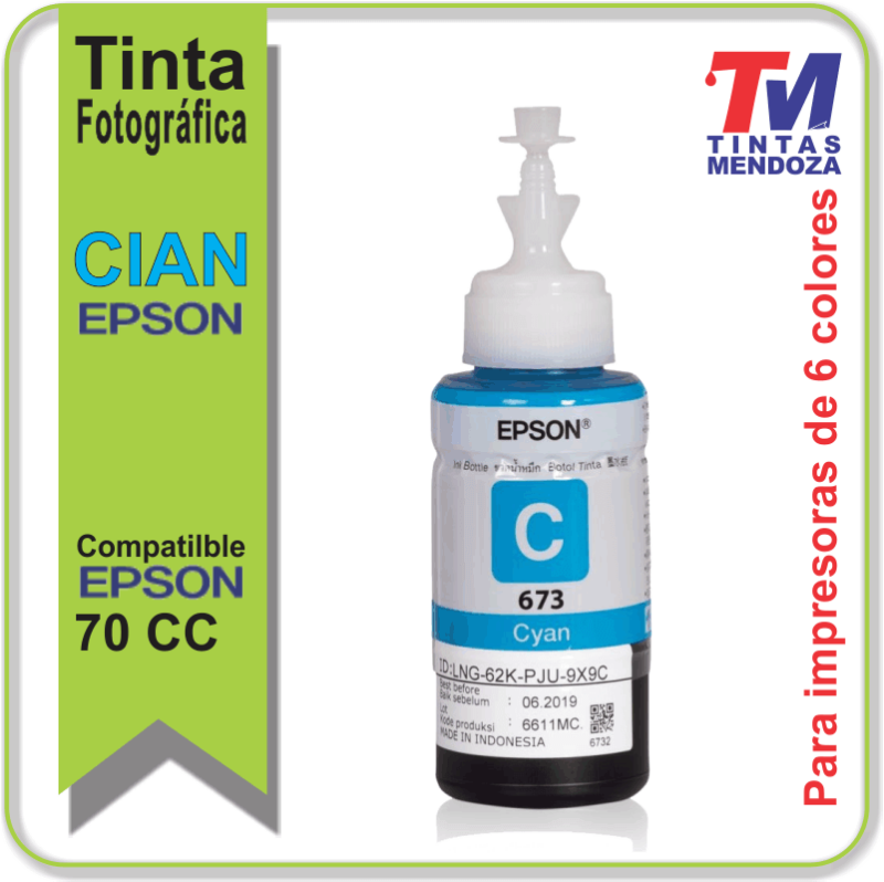 Epson Botella de tinta Cian para L800