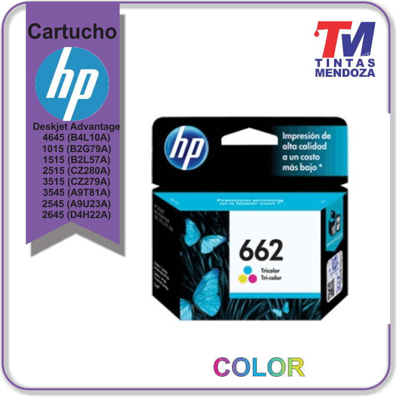 Cartucho HP 662 Tri-Color