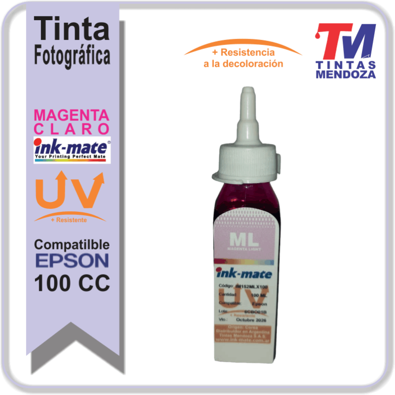 Tinta Ink-Mate p Epson Magenta Claro PUV x 100 cc