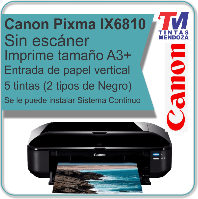Canon Pixma IX-6810 A3+ 5 Tintas