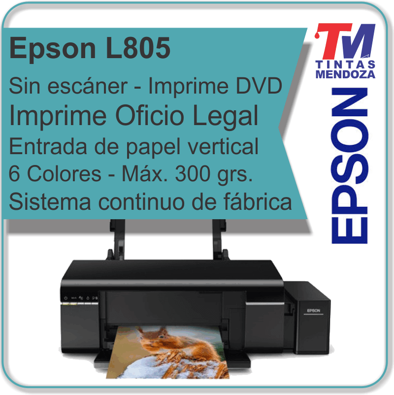 Impresora Fotografica Epson L805 Cd Dvd