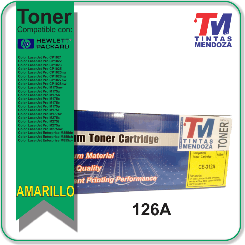 Toner TM  HP CF352/CE312 Amarillo 126