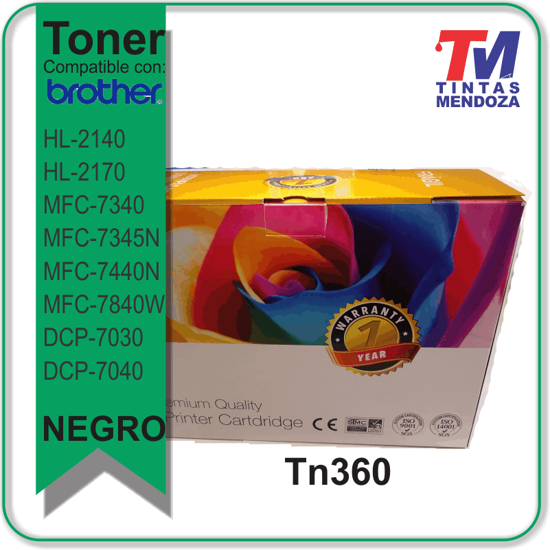 Toner TM TN360  Brother 7030 7040 etc