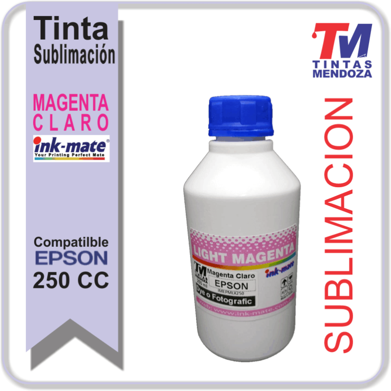 Tinta Ink-Mate Sublimacion Magenta Claro x 250cc