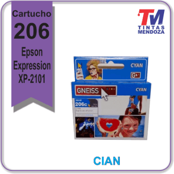 Cartucho Alternativo 206 Cian