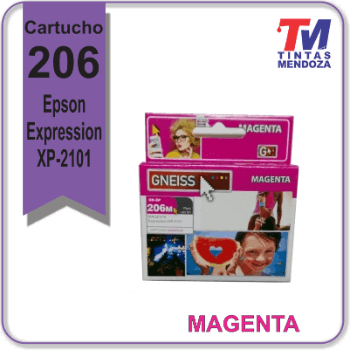 Cartucho Alternativo 206 Magenta