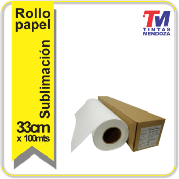 Rollopapel p' sublimacion 33cm x 100 mts