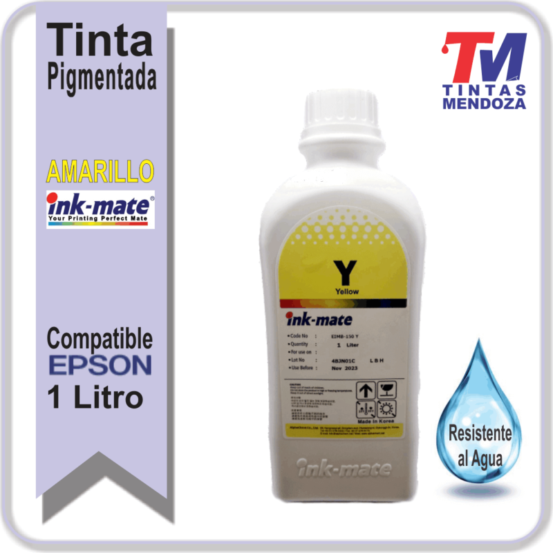 Tinta Ink-Mate Amarilla pigmentada p' Epson 1 litr