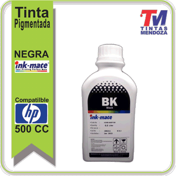 Tinta Ink-MateHP Negro Pigmentado x 500cc