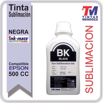 Tinta Ink-Mate Sublimacion Negro x 500cc