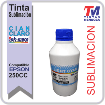 Tinta Ink-Mate Sublimacion Cian Claro x 250cc