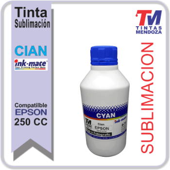 Tinta Ink-Mate Sublimacion Cian x 250cc