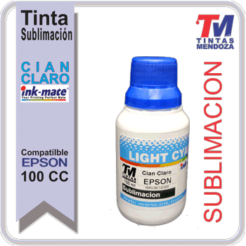 Tinta Ink-Mate Sublimacion Cian Claro x 100cc