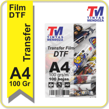 DTF Transfer film A4 x 100 hojas