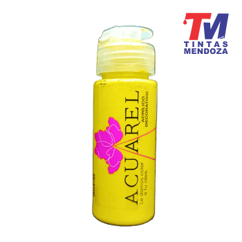 Pintura Acrilica Acuarel Amarillo Flúo