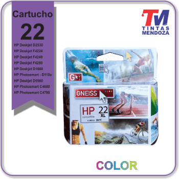 Cartucho Alternativo 22XL Tri-Color