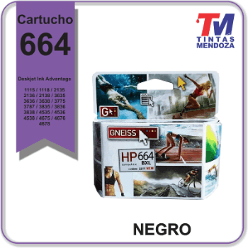 Cartucho Alternativo 664XL Negro