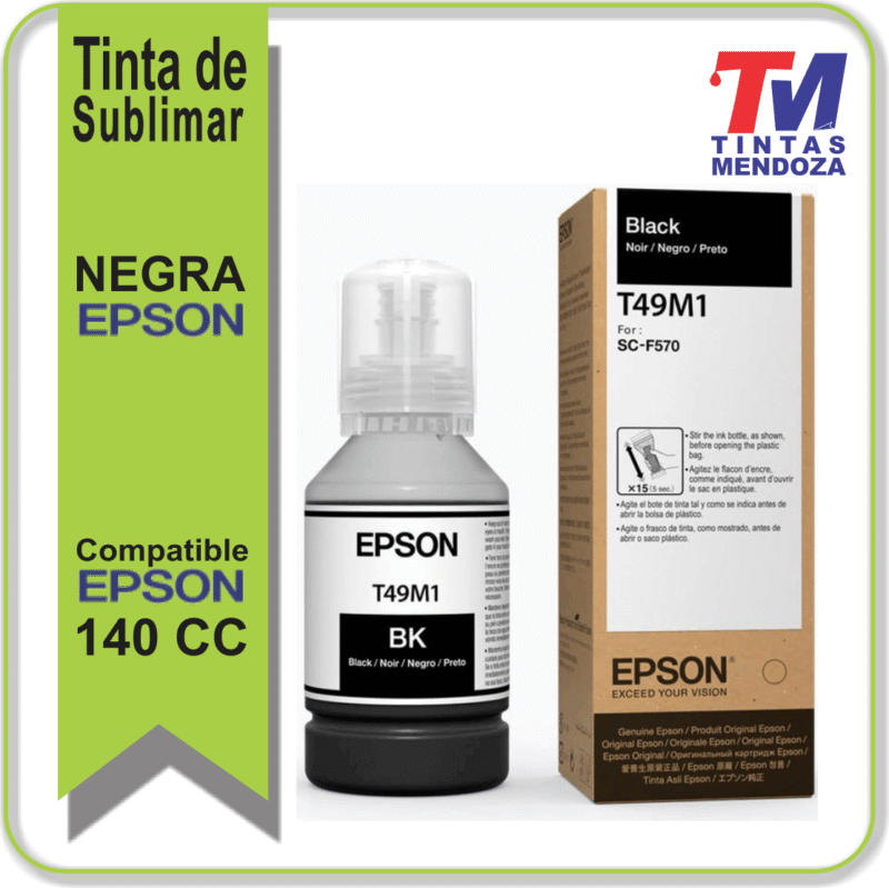 Botella de Tinta Negra Epson TT49M