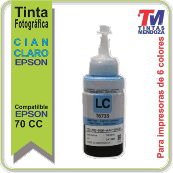 Epson Botella de tinta Cian claro para L800