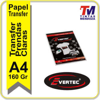 Papel transfer Blco Evertec 160grs. X 10 hojas