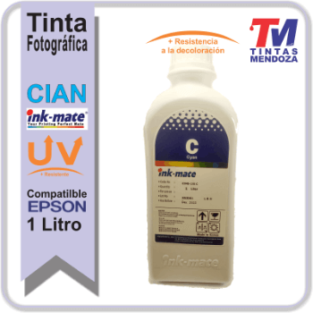 Tinta Ink-Mate para Epson Cian UV x 1 Litro