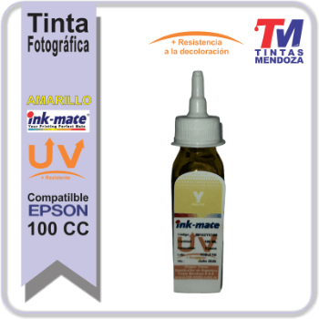 Tinta Ink-Mate para Epson Amarilla UV x 100 cc