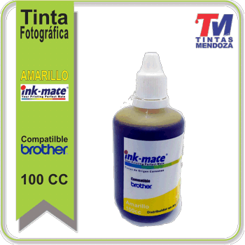 Tinta Ink-Mate para Brother Amarilla x 100cc