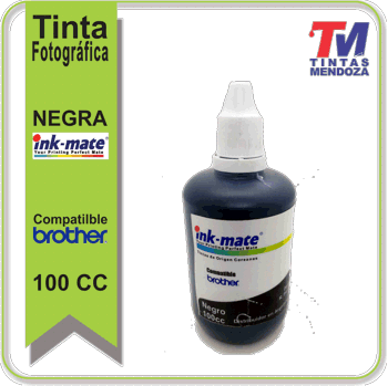 Tinta Ink-Mate para Brother Negra x 100cc