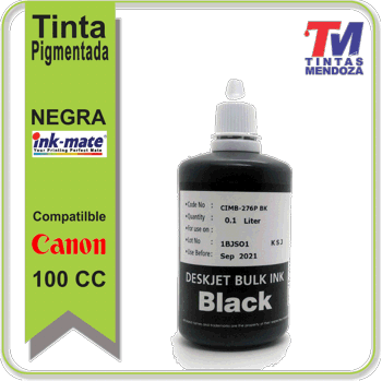 Tinta Ink-Mate para Canon Negra Pigmentada x 100cc