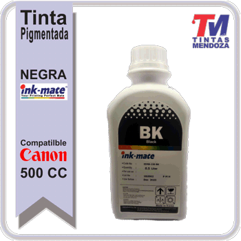 Tinta Ink-Mate para Canon Negra Pigmentada x 500cc