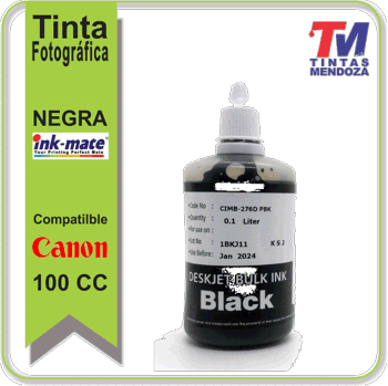 Tinta Ink-MateCanon Negro Foto x 100cc