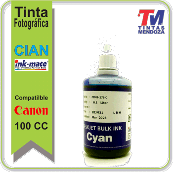 Tinta Ink-MateCanon Cian x 100cc