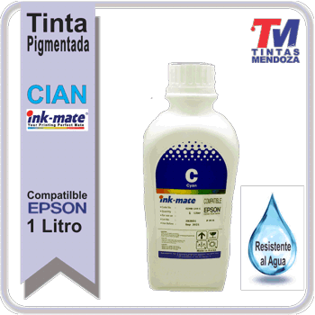Tinta Ink-Mate Cian pigmentada para Epson 1 litro