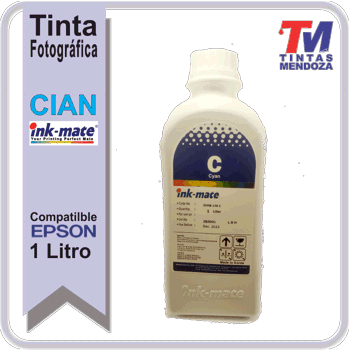 Tinta Ink-Mate para Epson Cian x 1000cc