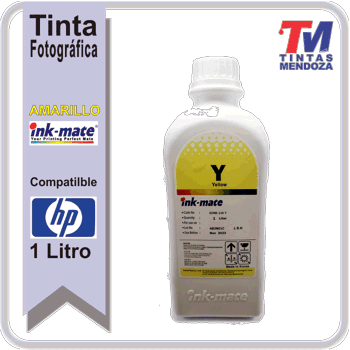 Tinta Ink-Mate para HP Amarilla x 1 Litro
