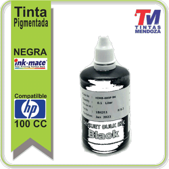 Tinta Ink-MateHP Negra Pigmentada x 100cc