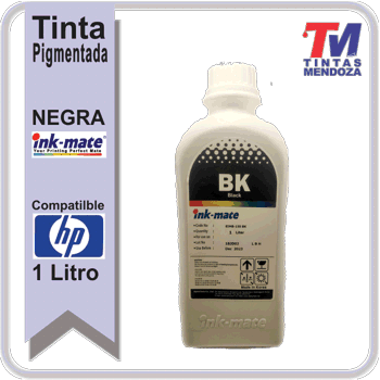 Tinta Ink-MateHP Negro Pigmenta x 1 Litro