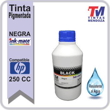 Tinta Ink-MateHP Negra Pigmentada x 250cc