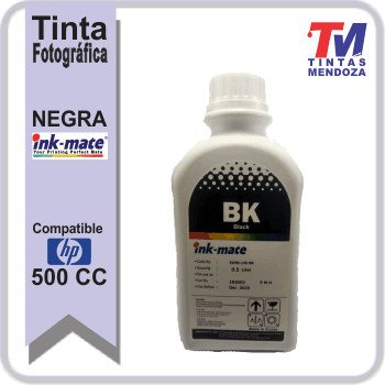 Tinta Ink-Mate para HP Negro Fotográfico x 500cc