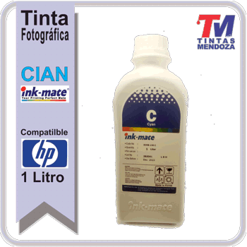Tinta Ink-Mate para HP Cian x 1 Litro