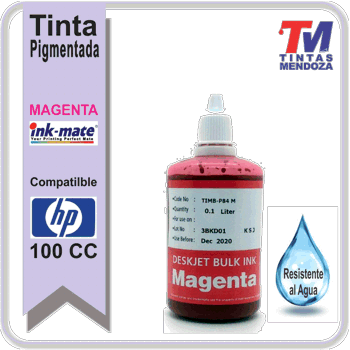 Tinta Ink-Mate para HP Magenta Pigmenta x 100cc