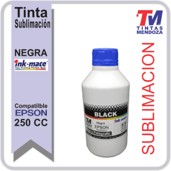 Tinta Ink-Mate Sublimacion Negro x 250cc