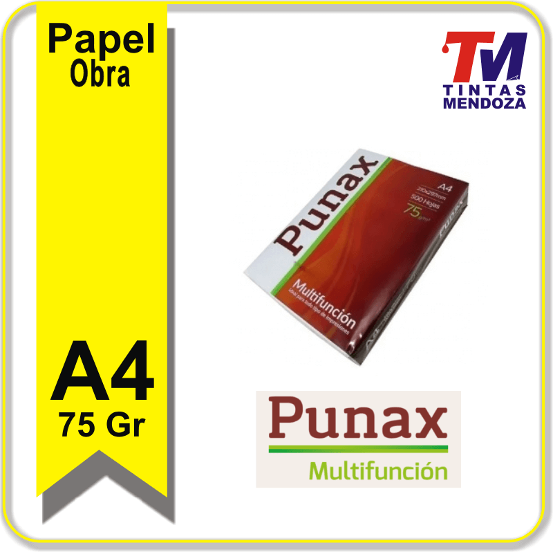 Papel Obra Punax Ledesma A475grs x 500 hojas