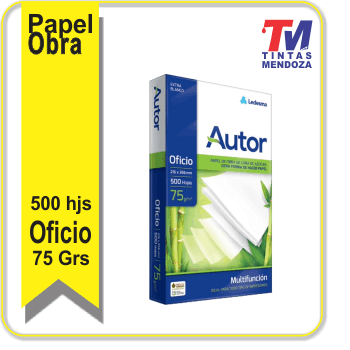 Papel obra Ledesma Oficio por 75 grs x 500hjs