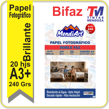 Fotografico Brillante Bifaz MendiArt  A3+ 240Grs x 20 hj