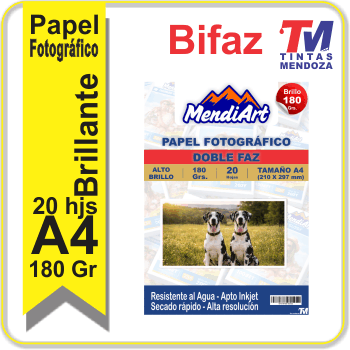 Fotogràfico Brillante bifaz MendiArt A4 180grs x 20h