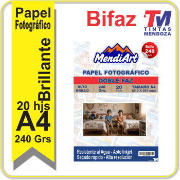 Fotografico Brillante Bifaz MendiArt  A4 240Grs x 20 hj