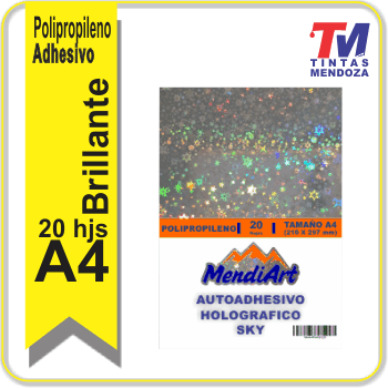 Adhesivo Holografico MendiArt Sky A4 x 20 hjs