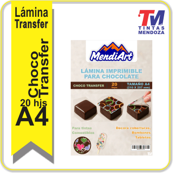 Transfer para Chocolate MendiArt A4 x 1